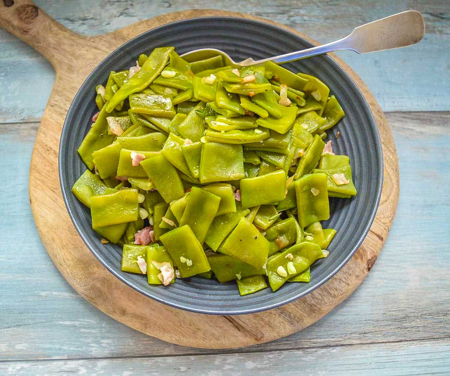 German green Beans bacon Recipe Pinch of Nutmeg